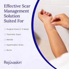 Self-adhering Scar FX design sticks without tape for easy daily use