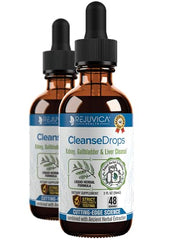 Rejuvica Health Cleanse Drops bottle for daily kidney and gallbladder support.