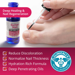 Rejuvica Health Better Nail lavender oil emphasizes calming scent during use.