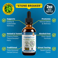 Rejuvica Health Cleanse Drops dropper used for quick absorption in beverages