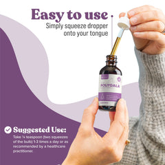 Rejuvica Health tasting-friendly formula being tested on tongue