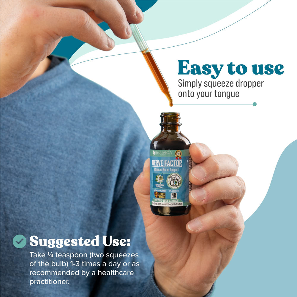 Rejuvica Health NerveFactor natural ingredients from organic farms