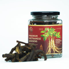 Hand-harvested ginseng from pristine highlands signals premium quality.