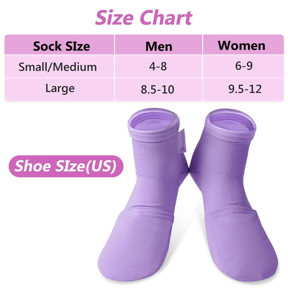 RelaxCoo 280 GSM socks providing full-foot cooling for inflammation relief