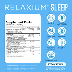 Relaxium Valerest ingredient featured for sleep support