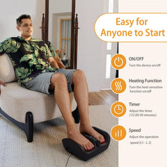 RelaxSport massager targeting ankles and calves to soothe tired legs