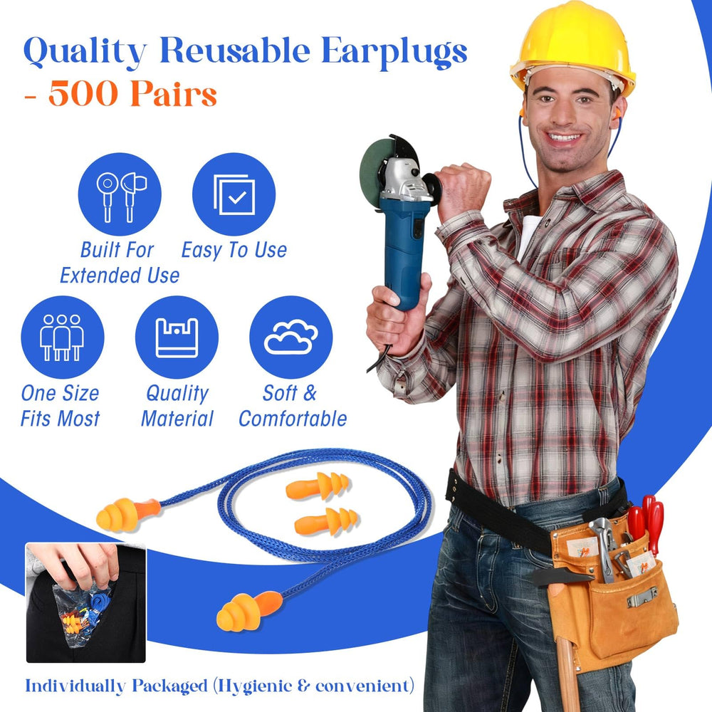 Relaxweex corded ear plugs around the neck for secure access