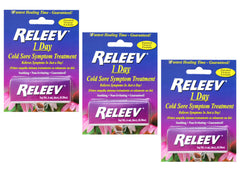 Releev pack3 box showing a 3 pack for on the go lip care