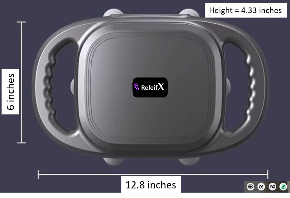 ReleifX ergonomic anti-slip design reduces hand fatigue during sessions.