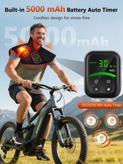 RELEXNOW dual-light therapy delivering red and infrared wavelengths for deeper tissue support.