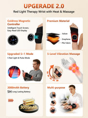 RELEXNOW graphene heat technology close-up with warm glow