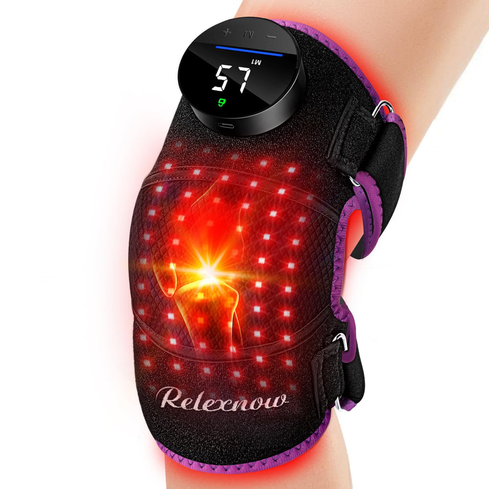 RELEXNOW knee massager front view for targeted relief and comfort.