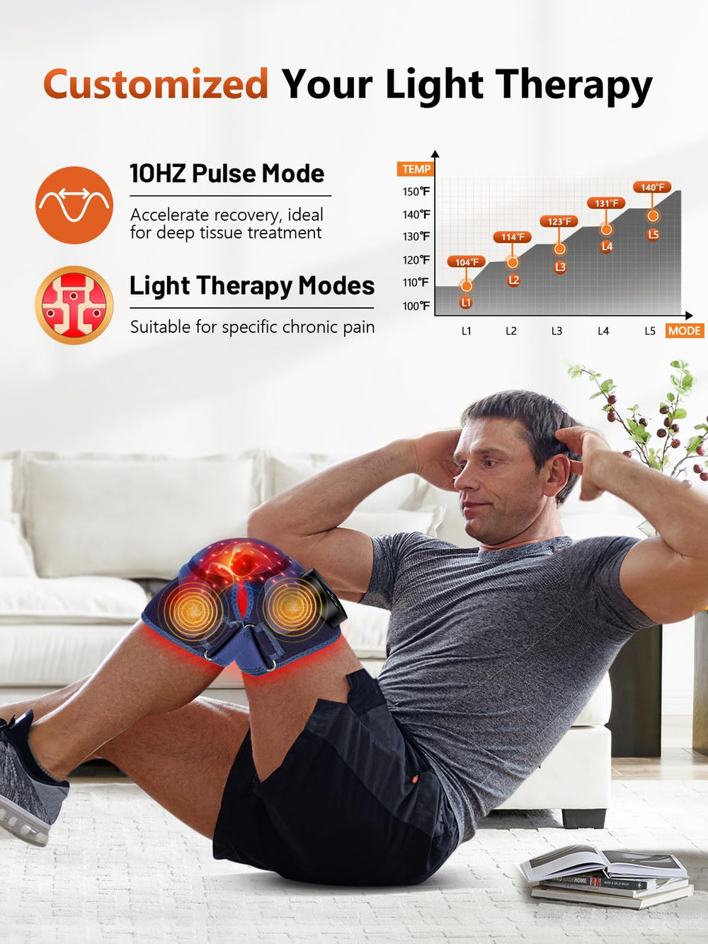 Thermal pulse massage and heating zones provide deep relaxation and comfort.