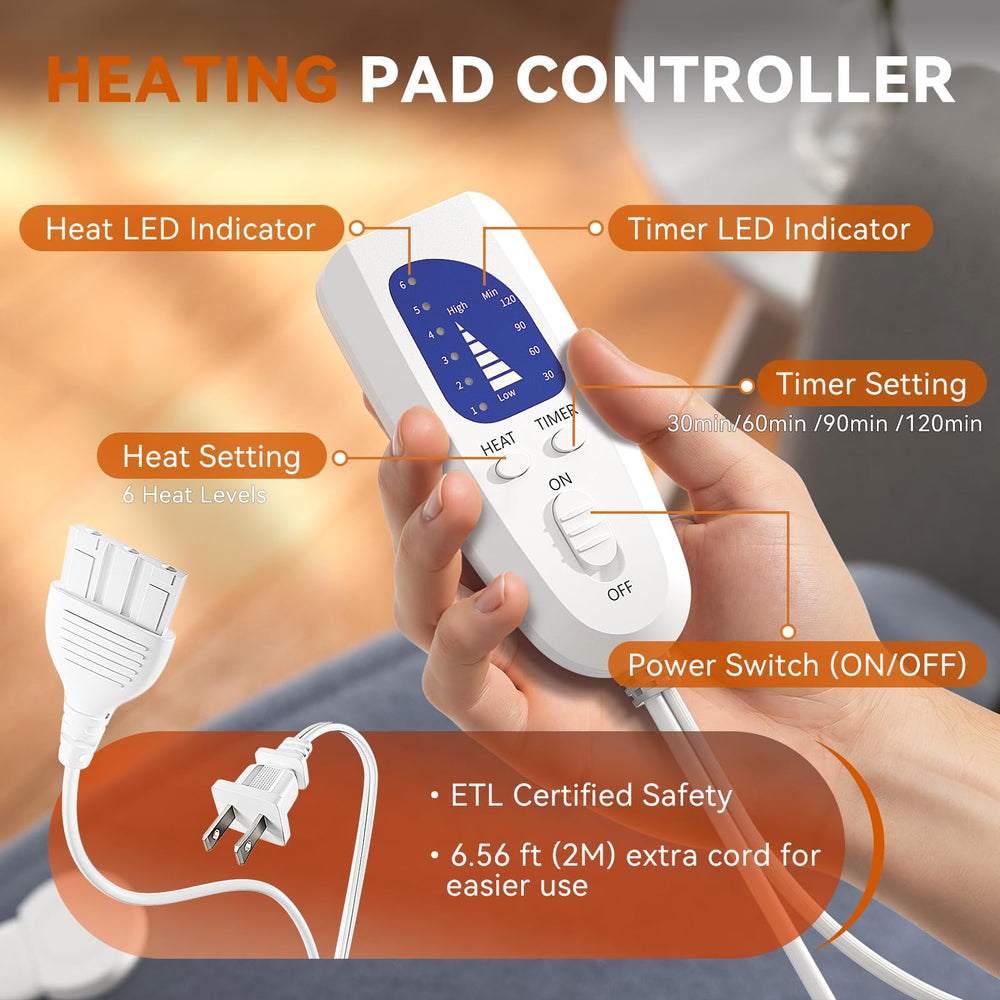 Machine-washable velvet with mesh bag for easy care after detaching controller.
