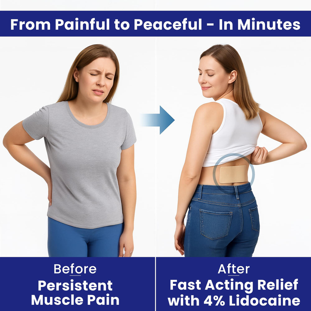 Relieved aluminum-free patch suits sensitive skin for daily wear.