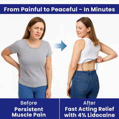 Relieved aluminum-free patch suits sensitive skin for daily wear.