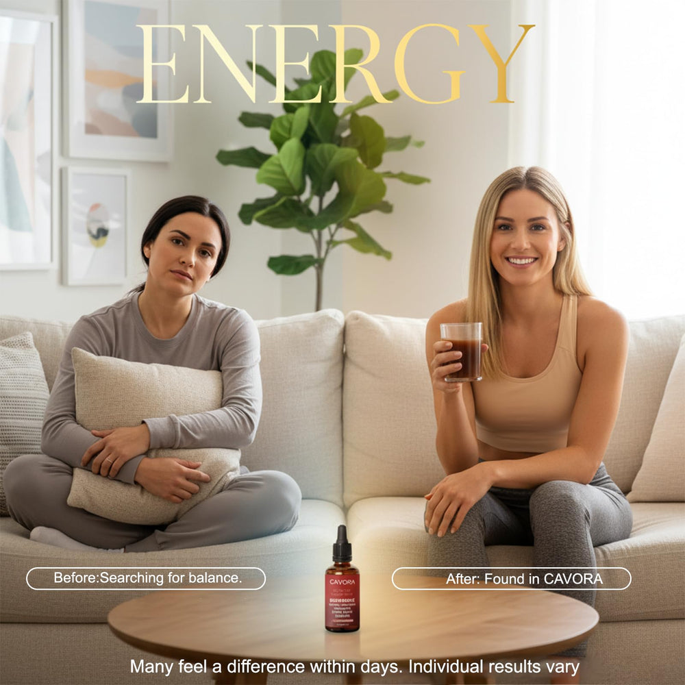 Relify Cavora cinnamon aroma beside natural ingredients for sensory appeal.