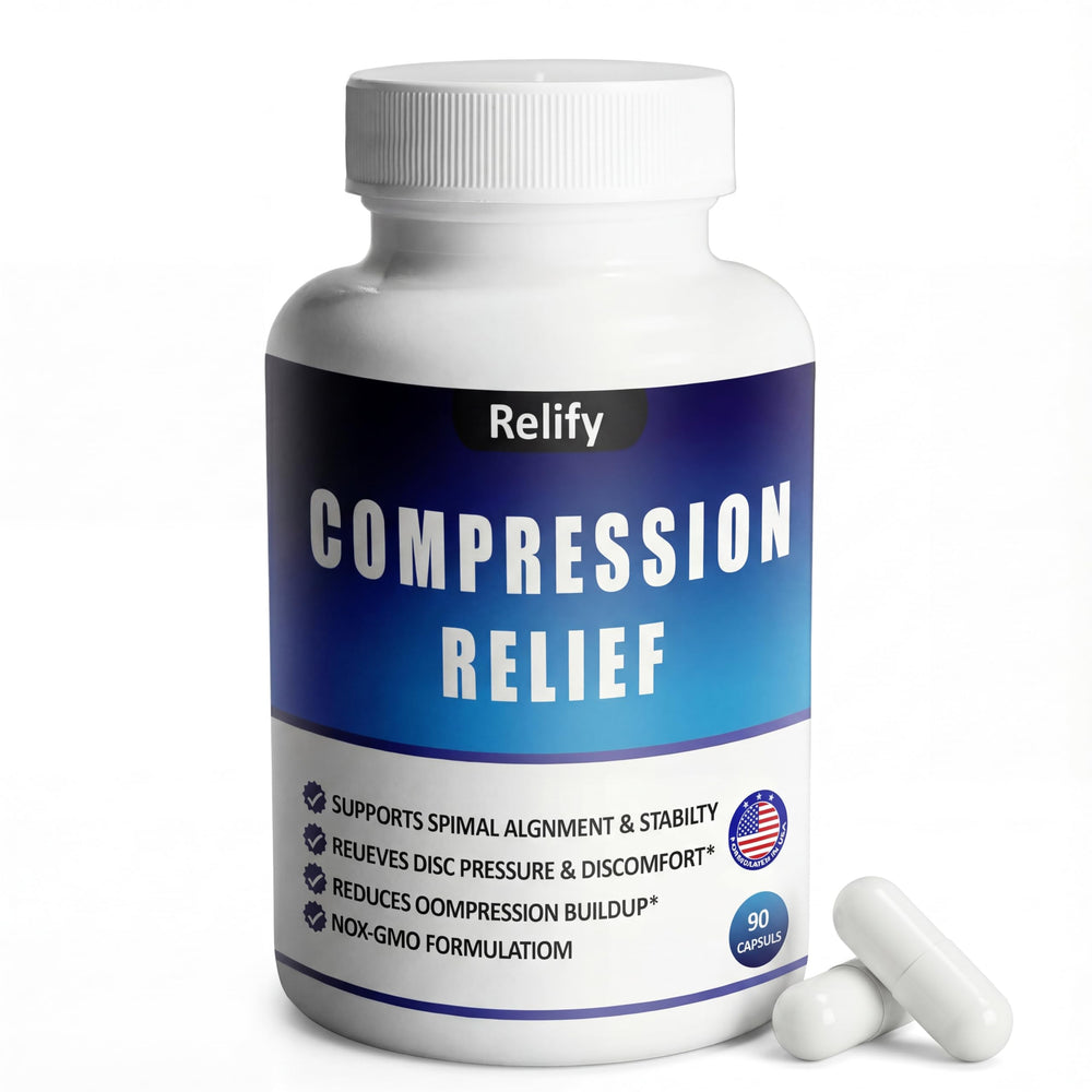 Relify Compression Relief magnesium bottle shown for daily mobility support