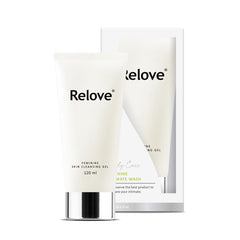 Relove amino acid feminine wash bottle with gentle cleansing for sensitive skin