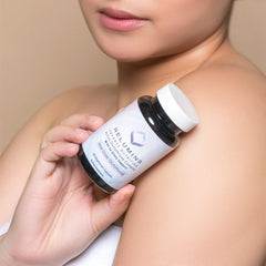 Relumins packaging box highlights six boosters and max dose for skin wellness routines.