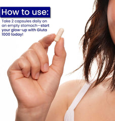 Relumins L-Glutathione USA-made cap set communicates trusted manufacturing.