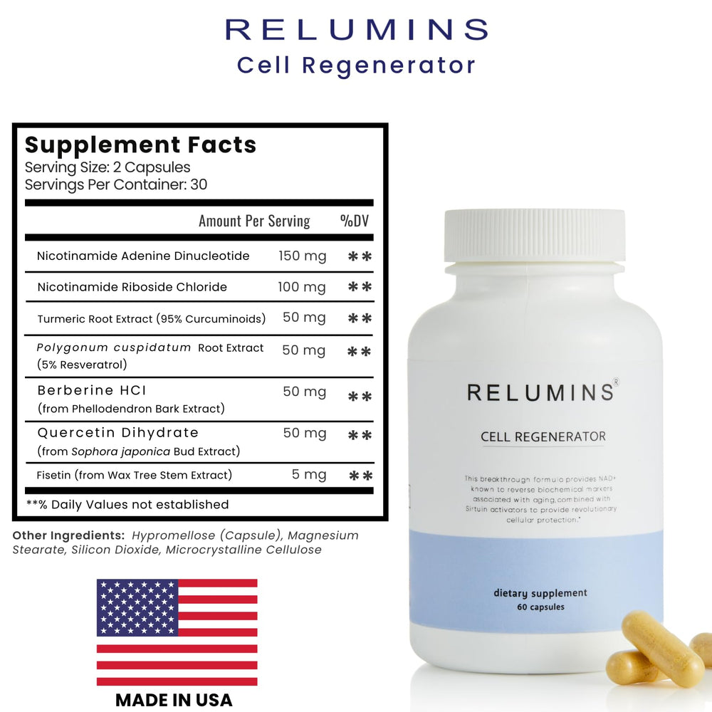 Person taking Relumins NAD+ as part of a calm morning routine for energy.