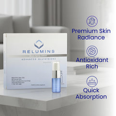 Relumins zinc plus supplement bottle conveying essential nutrient support.