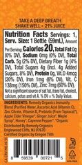 Remedy Organics Immunity Plus Shot packaging display, emphasizing shelf-stable convenience for busy days.