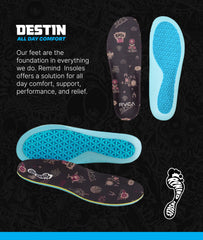 Remind Destin heel cushion delivers 9mm heel support for impact protection.