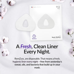 RemZzzs 32-pack image highlights the number of liners included.