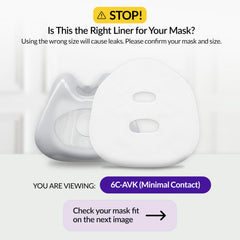 RemZzzs minimal contact CPAP liner close up stitching durable design for reliable wear