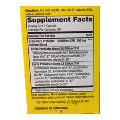 Renew Life Ultimate Flora daily-use pack displayed for on-the-go routines.