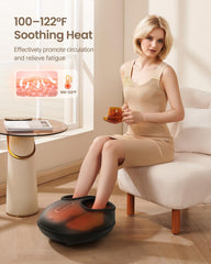 Renpho foot massager control panel offers easy, personalized session settings.