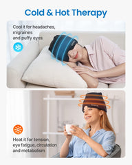 Renpho Migraine Relief Cap offering heat and cold therapy for versatile relief.