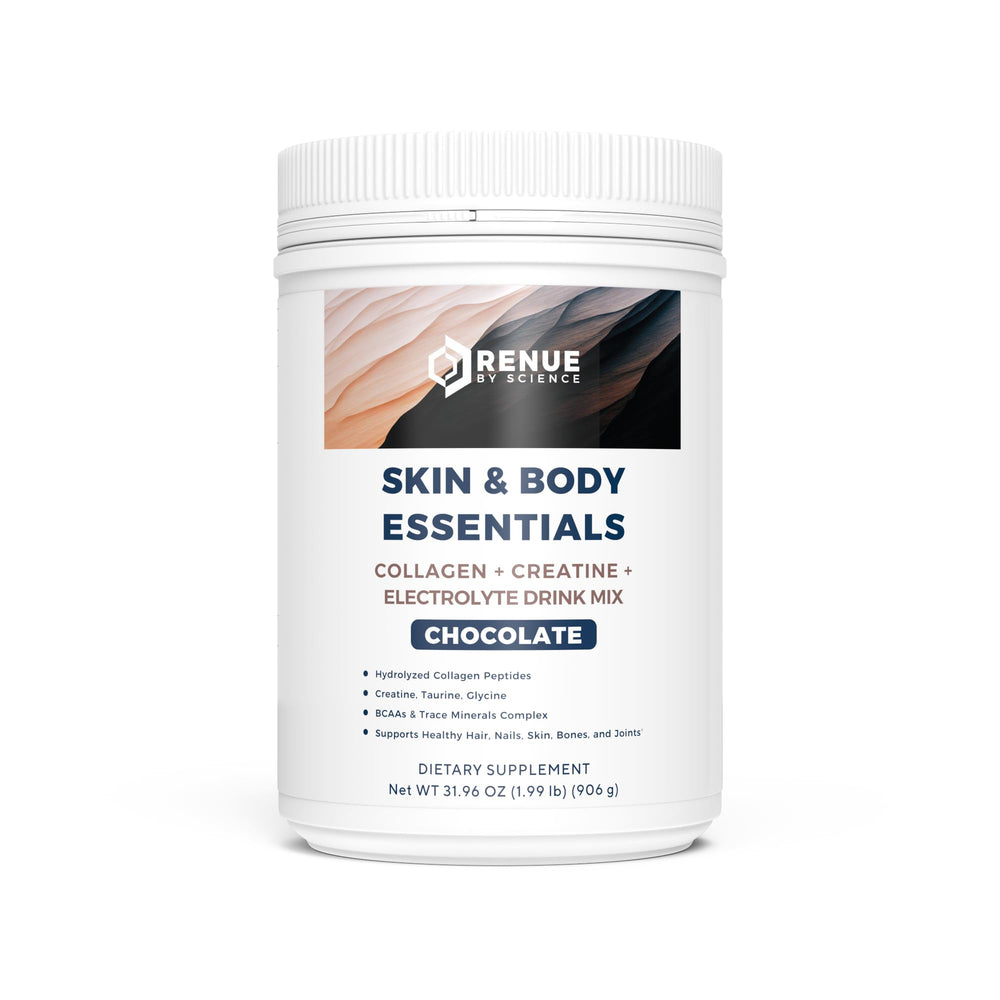 Renue By Science collagen peptides bottle for skin and joint support during daily routines