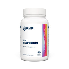 Renue By Science hesperidin bottle close-up, liposomal delivery for better absorption.