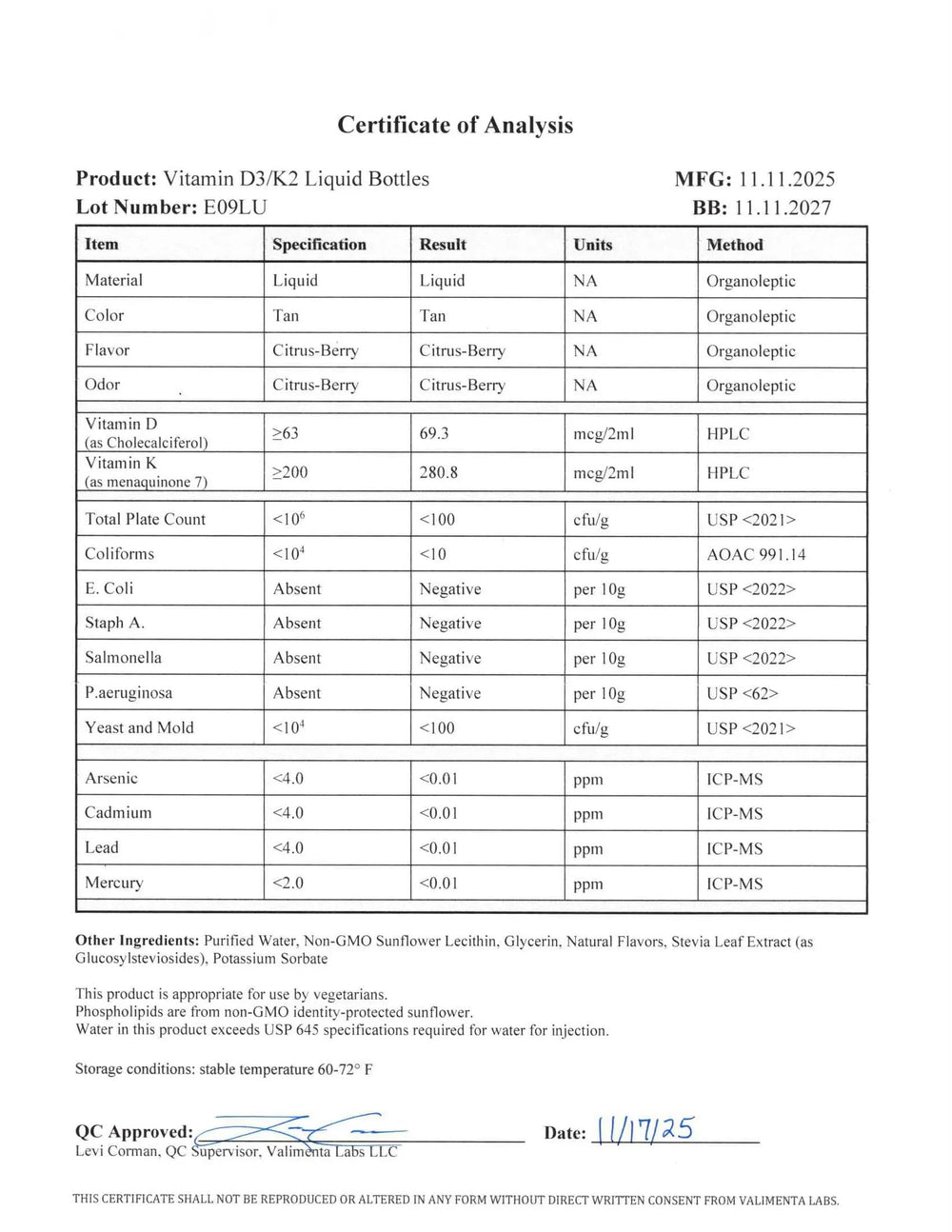 Renue By Science vitamin D3 K2 gel label highlighting non-GMO.