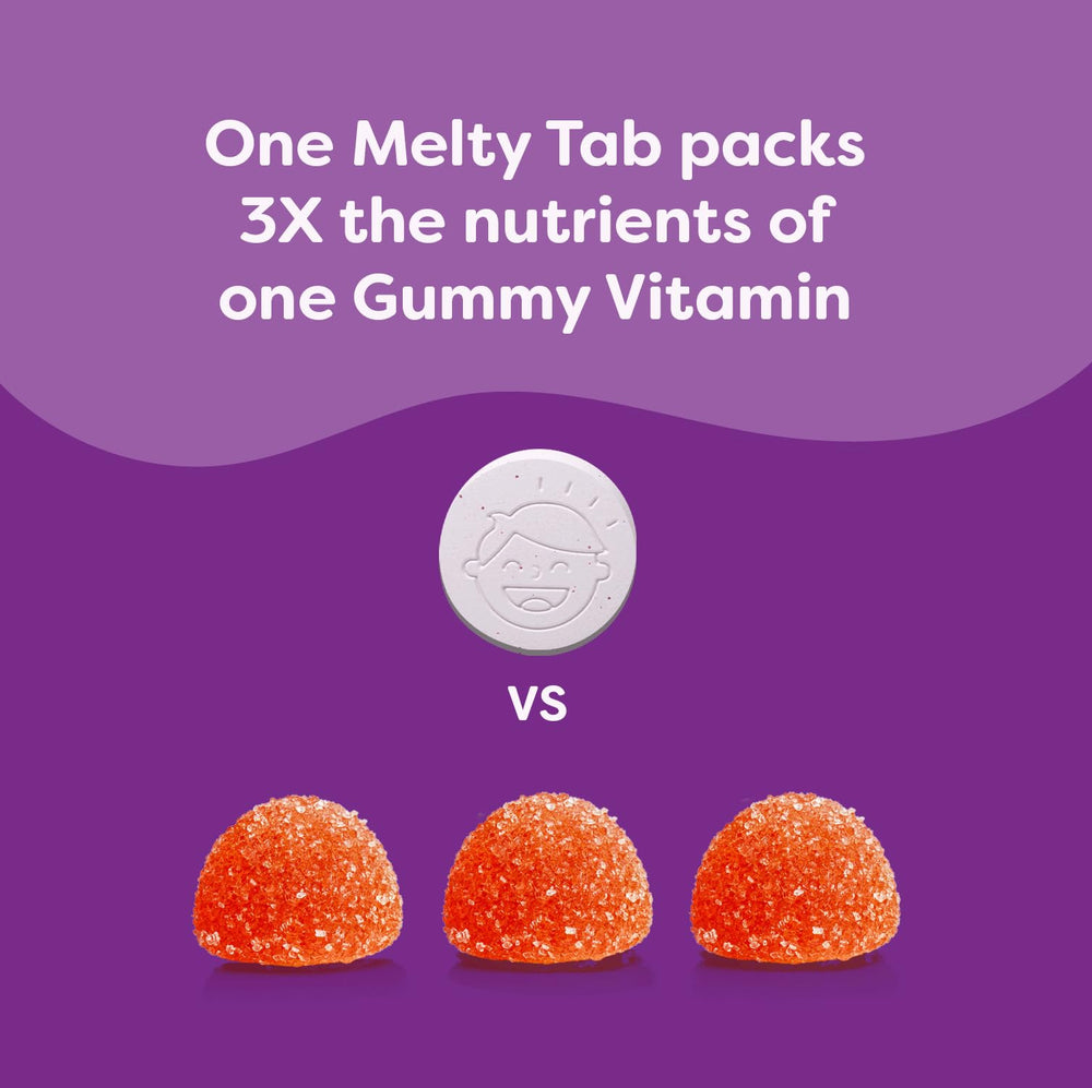 Renzo's Picky Eater tabs held by a child suggest a kid-friendly routine.