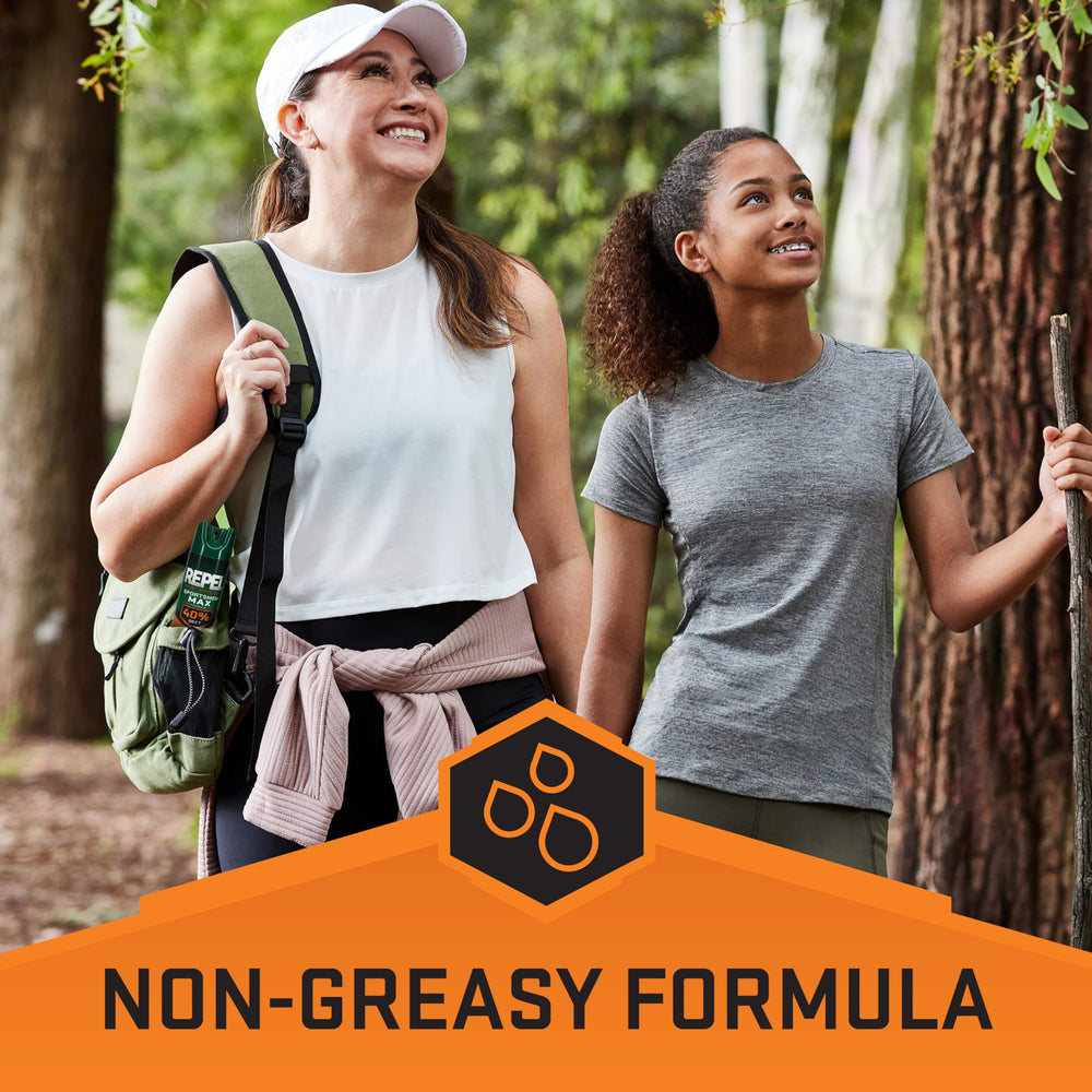 Golfer on the green uses Repel Sportsmen Max Formula.