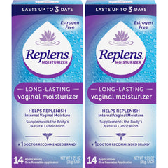 Replens pack of 2 packaging for convenient moisture supply