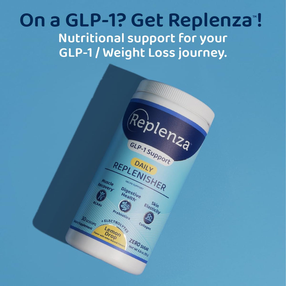 Replenza Daily Replenisher packaging box on countertop