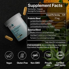 ResBiotic resB key ingredients turmeric and holy basil for holistic support