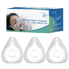 Rescare Airfit F20 cushion small packaging aids quick, easy replacement.