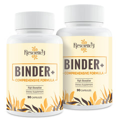 Resciency Detox Binder capsules with activated charcoal for daily wellness support