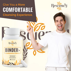Resciency Detox Binder is gluten-free and vegan-friendly for clean-label routines