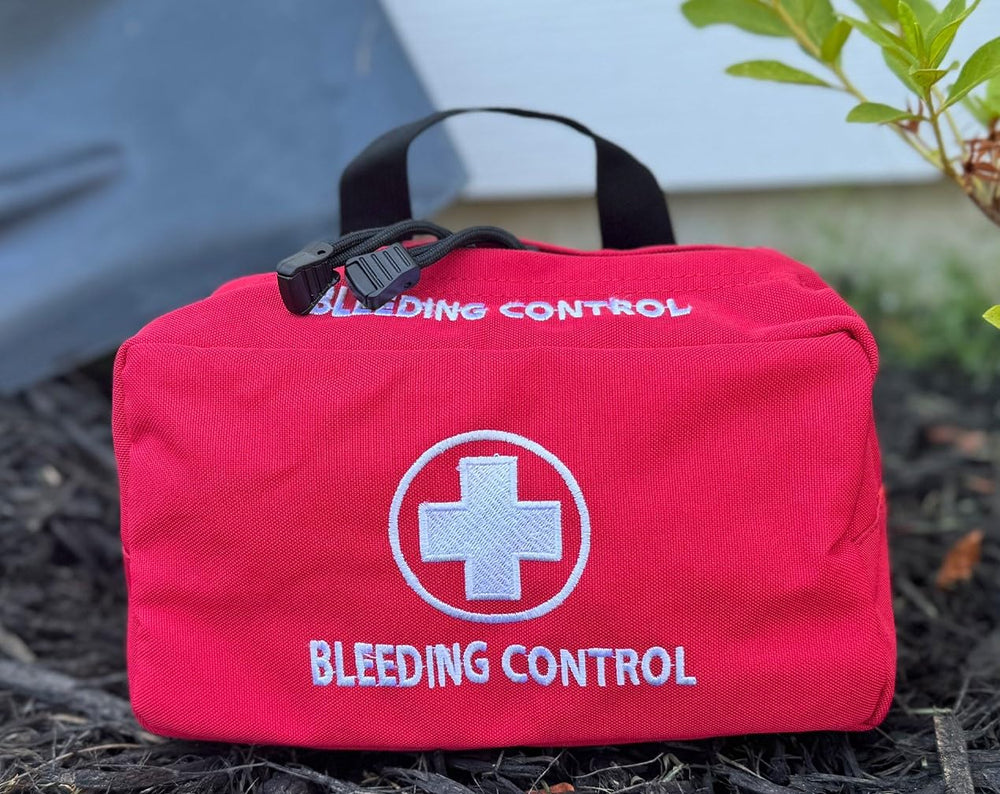Rescue Essentials high-visibility labeling aids quick recognition in crowded spaces.