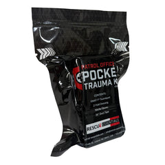 Rescue Essentials vacuum packed kit easily removed for rapid treatment access