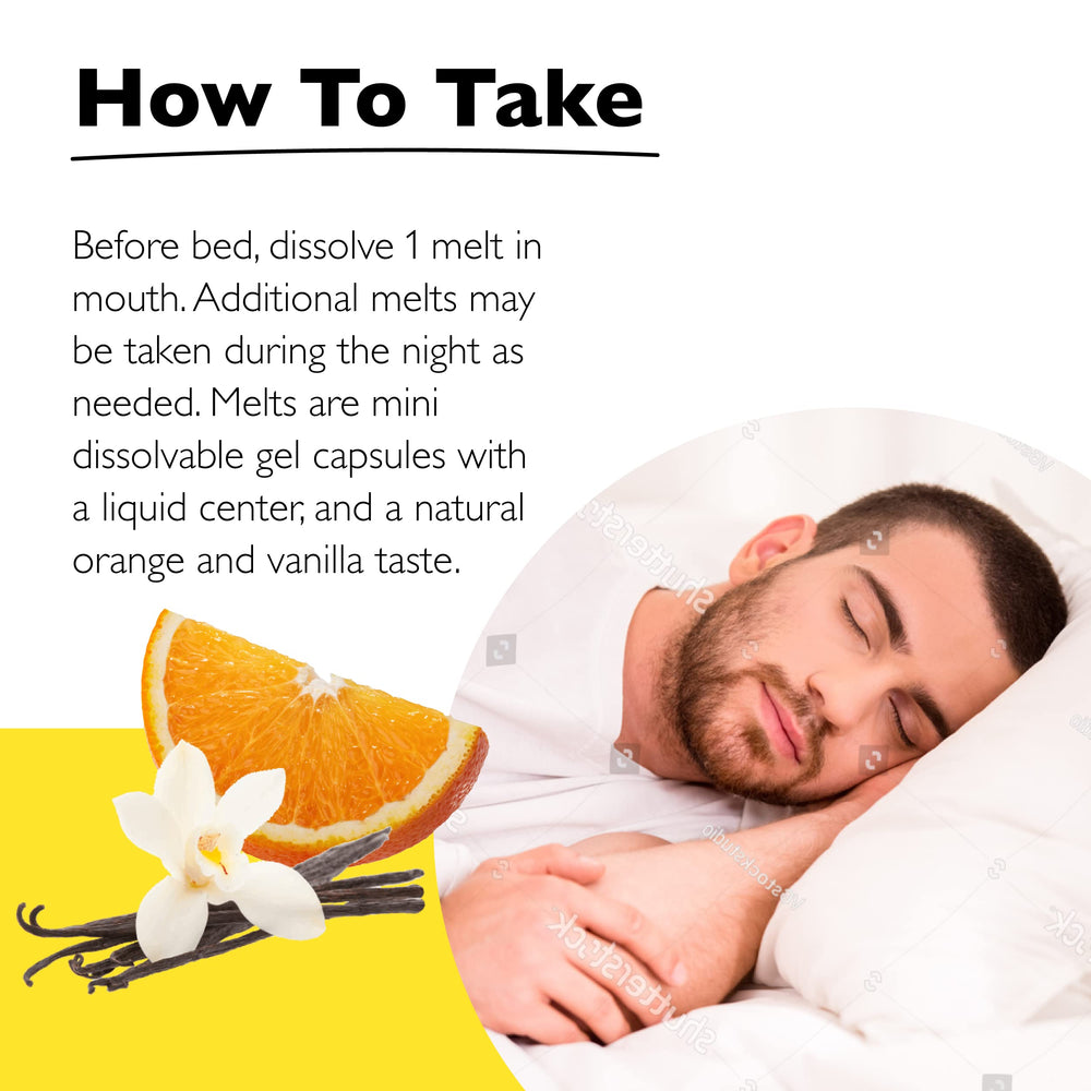 RESCUE Sleep Melts ingredients label highlights natural blends.
