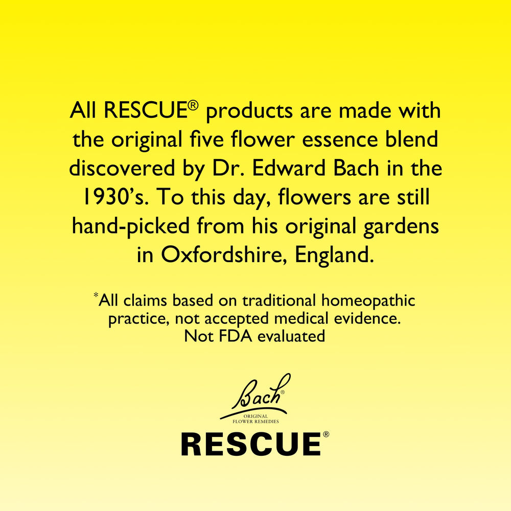 RESCUE Sleep pastilles store-ready display suggests melatonin-free relaxation