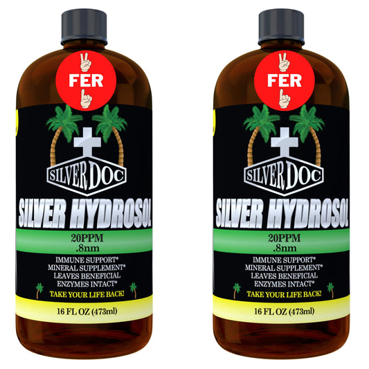 Research Labs Silver Doc hydrosol bottle for daily wellness support.